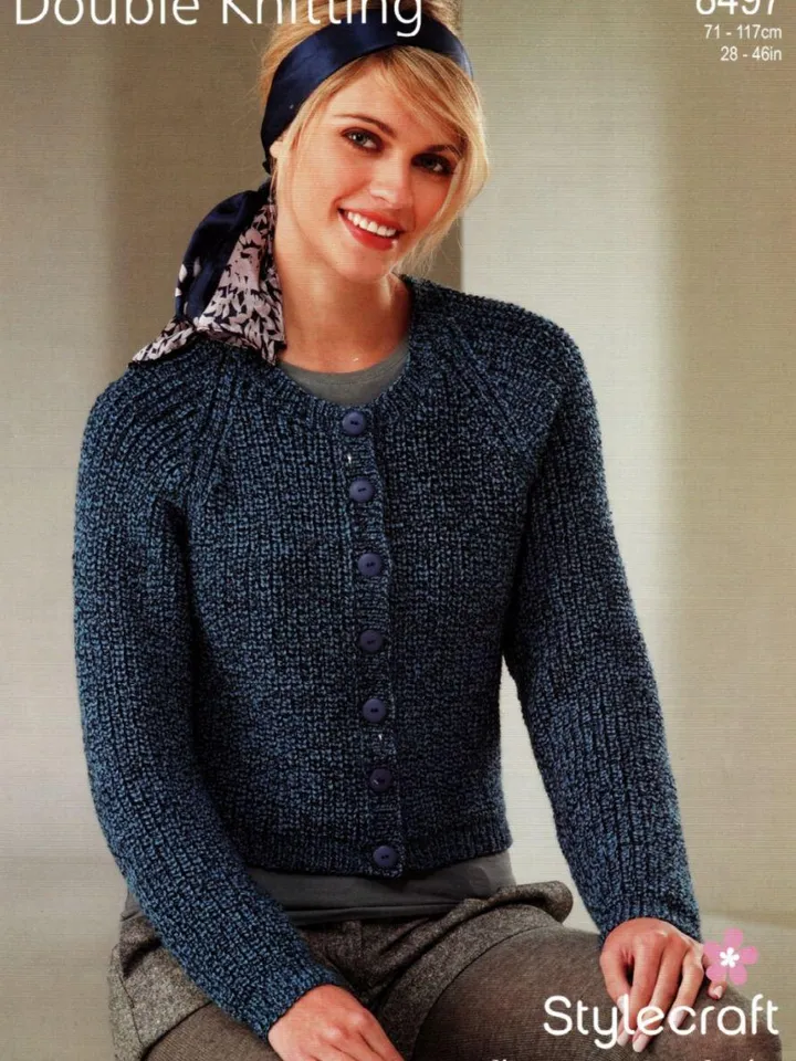 Cardigan women knitting pattern classic jacket pattern easy women pattern pdf instant download