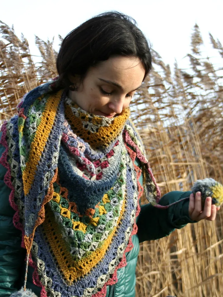 Crochet Pattern Shawl Village Fair PDF