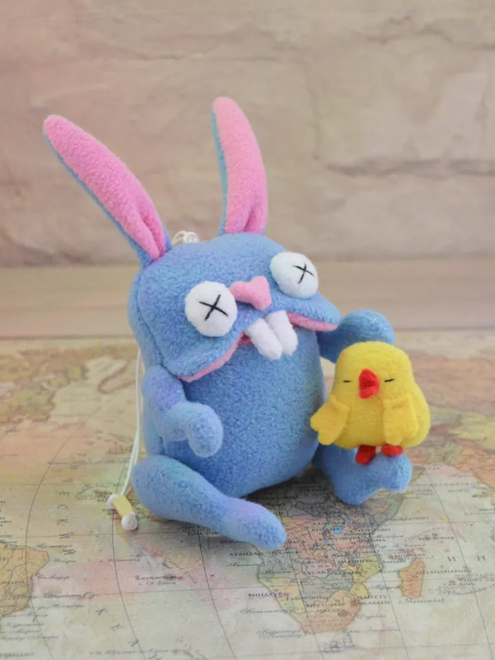 PDF Fleece Bunny Toy Pattern + Chick – Plush Tutorial