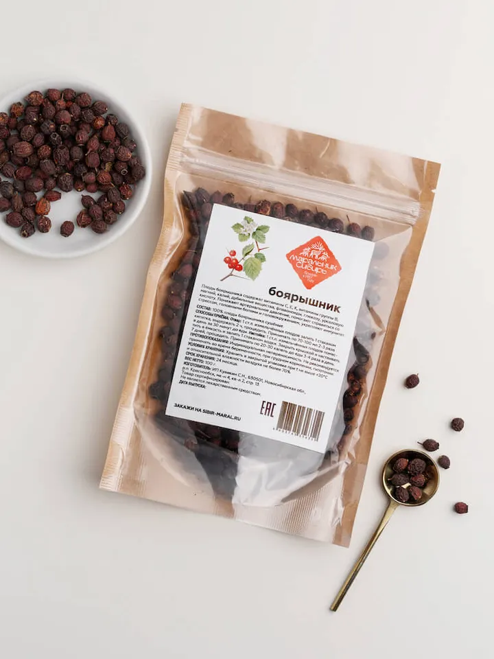 Hawthorn, fruit, 100gr.(3.52 oz)