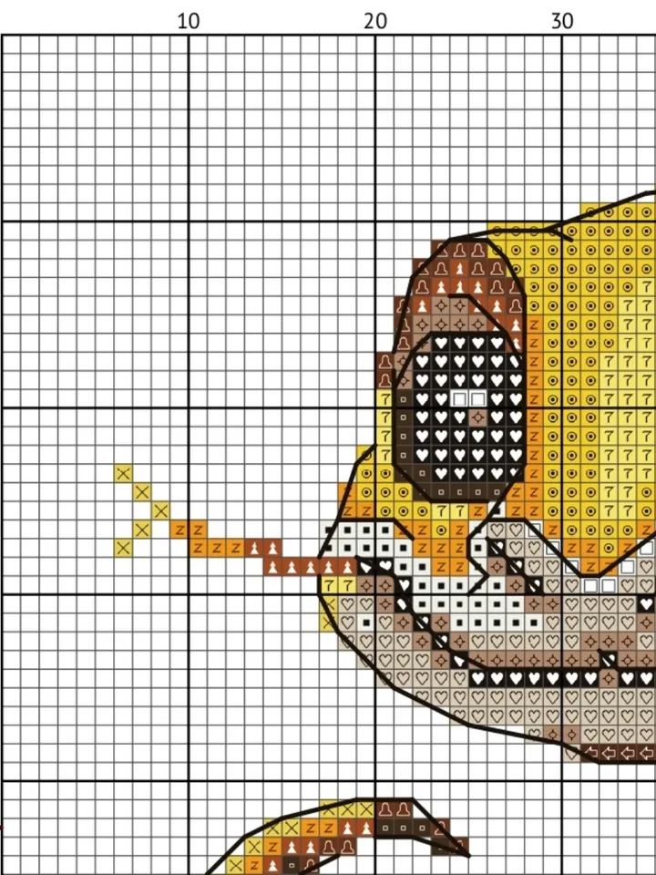 Cross stitch pattern PDF, Snake symbol of the year, Christmas cross stitch chart