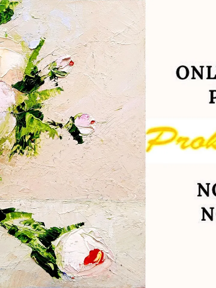 Peonies Oil Painting Flowers Art Impasto Floral Original Artwork Still Life 12x12 Wall Art Gifts by ArtProkopaloSv