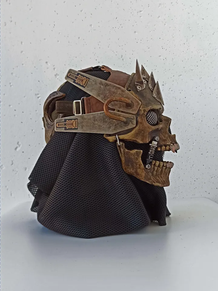 Cyberpunk Post-Apocalypse Skull Mask