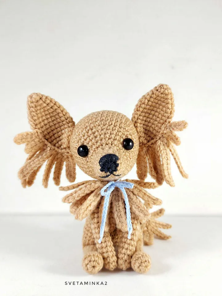 Chihuahua Crochet Pattern Amigurumi Dog. Digital Download. PDF.