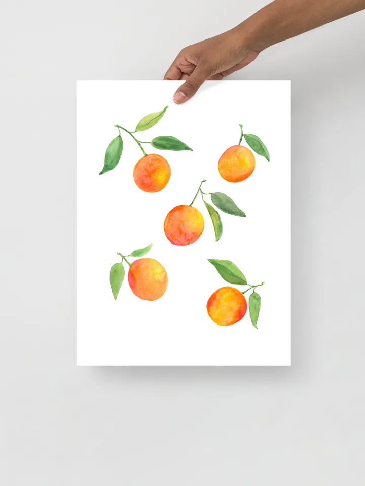 Orange Watercolor Painting Print Kitchen Fruit Wall Decor OrangePlant  Fruit Art Print Watercolor Orange Kitchen Wall Art Print Oranges Art