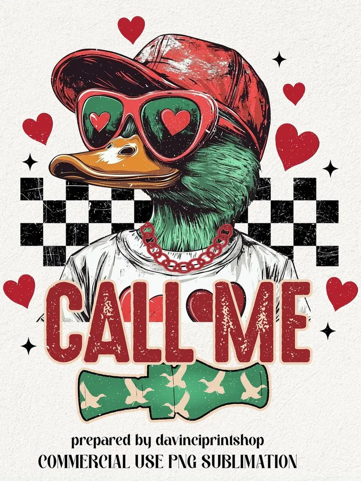 Boys Valentines png, Kids Valentine Sublimation Shirt Design, Valentines png, Toddler Valentines, Valentines Duck hunting png, Call me png