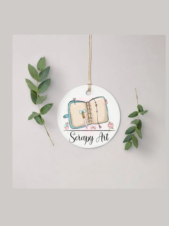 Beauty Craft Logo, Scrapbook logo, Scrapbooking Logo, Girl Character Logo, Small Business Logo, Cartoon Girl Logo, Doll Logo, Sewing Logo, Craft Tools Logo, Craft Girl Logo, Hobby Logo