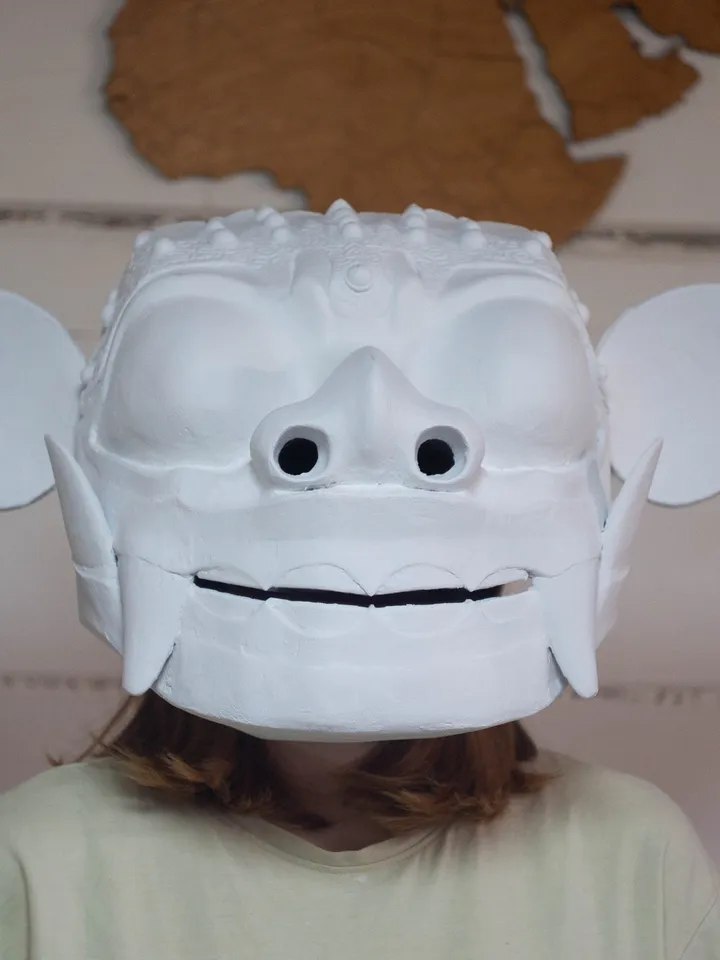 Balinese Barong Mask, Barong Mask, Ritual Mask for Barong Dance Halloween or Cosplay