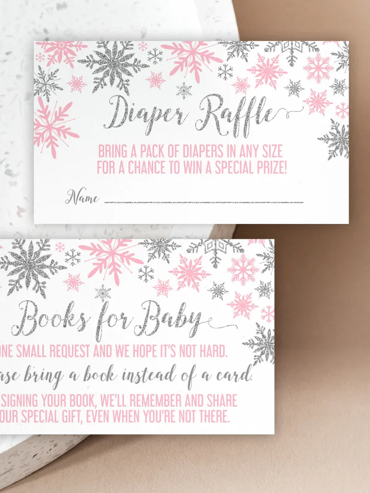 Baby It's Cold Outside Baby Shower Invitation Set, Winter Wonderland Baby Shower Invitation, It's a Girl Instant Download Editable Bundle