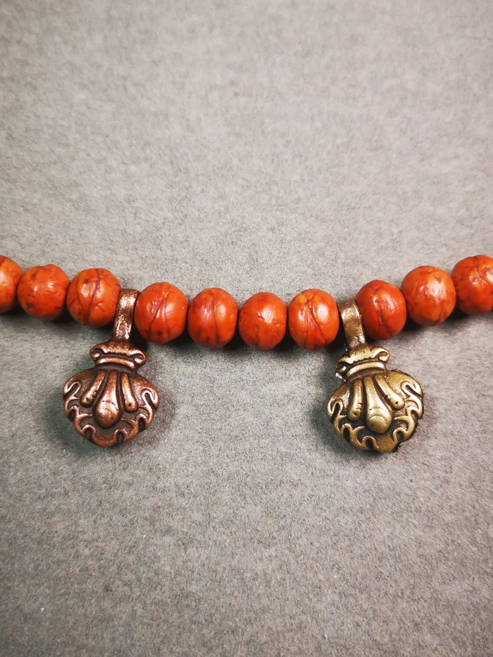 Gandhanra Handmade Buddhist Mala Counter Clip,Bum Counter Clip for Prayer Beads,Mani Jewel/Wish-Fulfilling Cintamani Shape,Mala Accessories