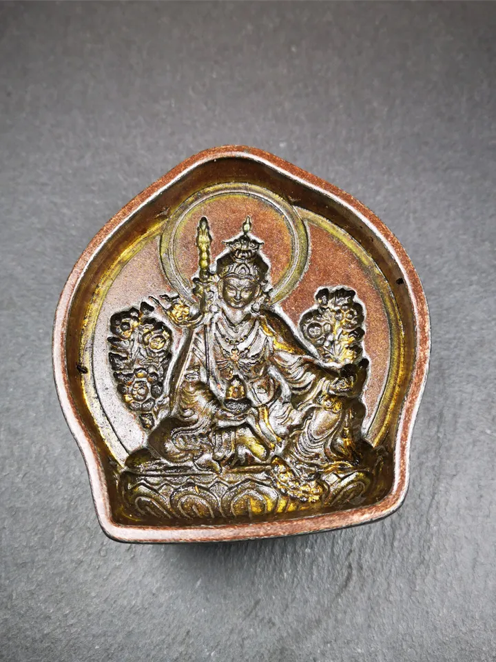 Guru Rinpoche Tsa Tsa Mold,9cm Padmasambhava Mould,Gandhanra Handmade Tibetan Buddha Tsha Tsha Mould Statue For Making Clay Statue