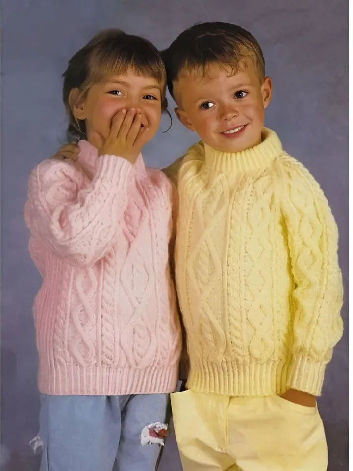Knitting baby sweater , aran sweater knitting baby, cable jacket baby instant download