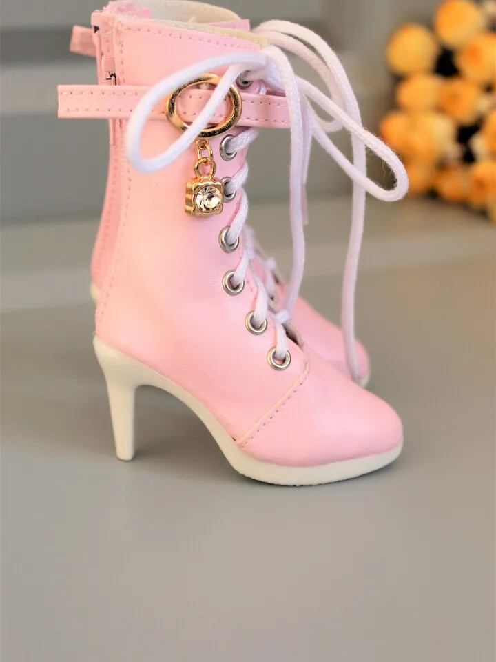 BJD Doll Shoes - 7,5 cm doll Shoes –Leather high-heeled Shoes for 1/3 1/4 SD BJD Doll - Christmas gift idea