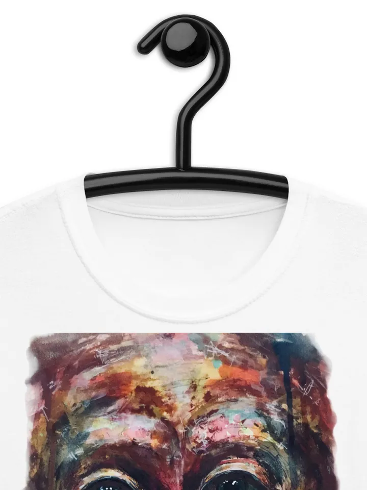 Monkey Short-Sleeve Unisex T-Shirt made with my original watercolour mix media painting,unique gift.