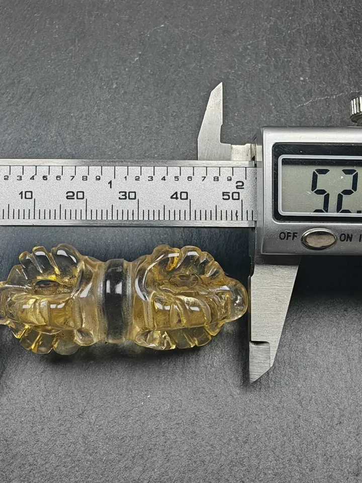 Gandhanra Old Crystal Dorje Vajra / Phurba Amulet - Tibetan Dharma Ritual Implement - Decades Old
