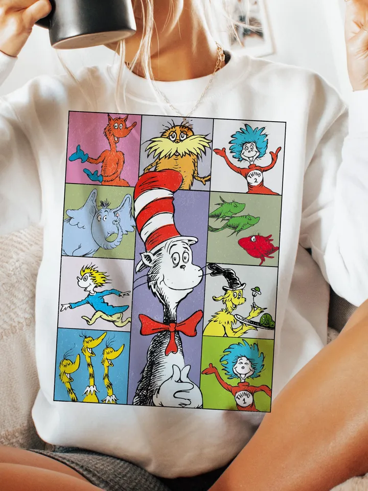 Read Across America Day png, One fish two fish, Dr.susse Png, Red fish blue fish, Reading Day png, Teacher gift png, Toddler seuss shirt png