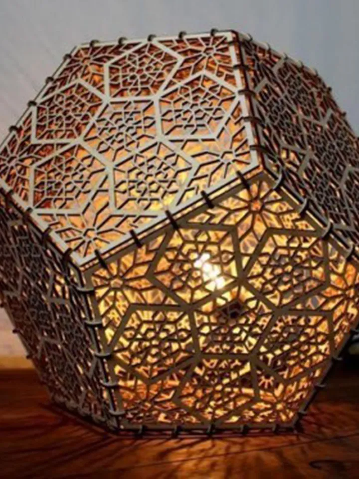 Digital Template Cnc Router Files Cnc Lamp Files for Wood Laser Cut Pattern