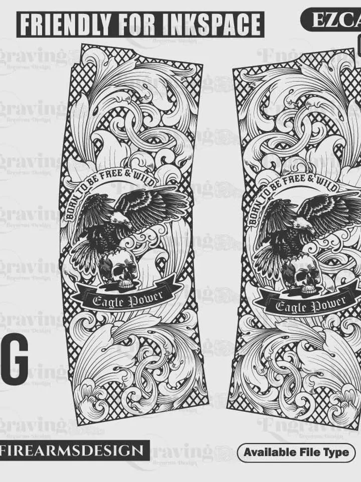 PMAG Scrolling Design Svg,lasercut,laserengraving,fiberlaser,engravingfiles,laserpattern,engravingdesign,engravingpattern,metalart