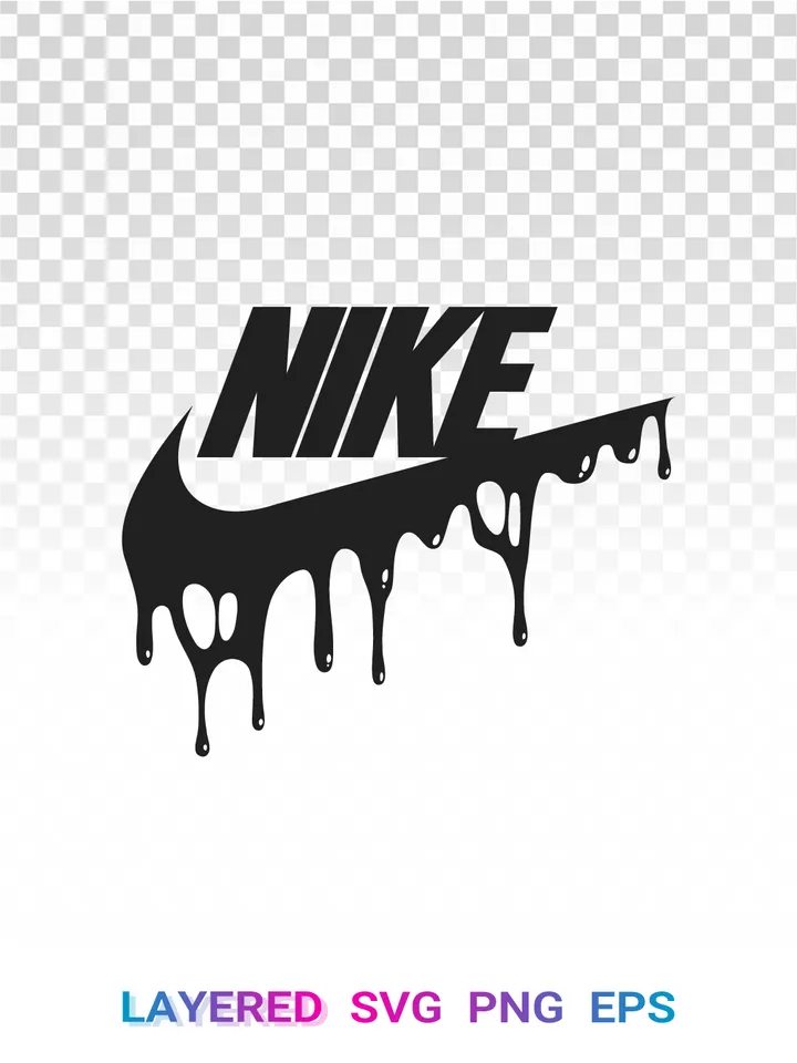 Dripping Nike Logo SVG PNG Streetwear Cricut
