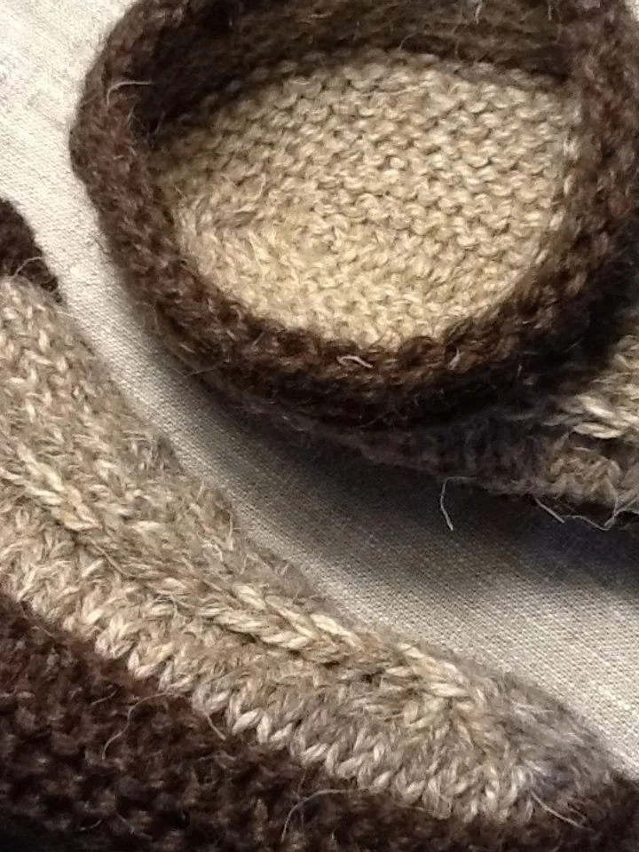 Woolen slippers Mens rustic sheet yarn Home shoes