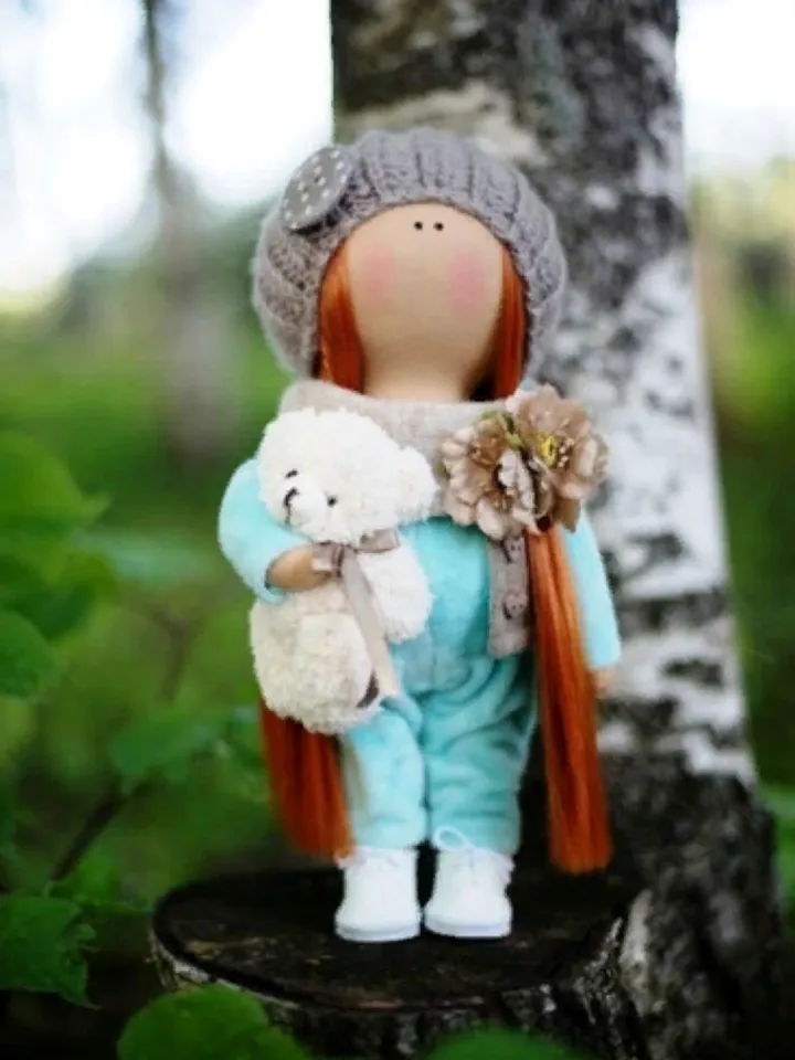 Textile interior doll/ Tilda doll/ Home decor
