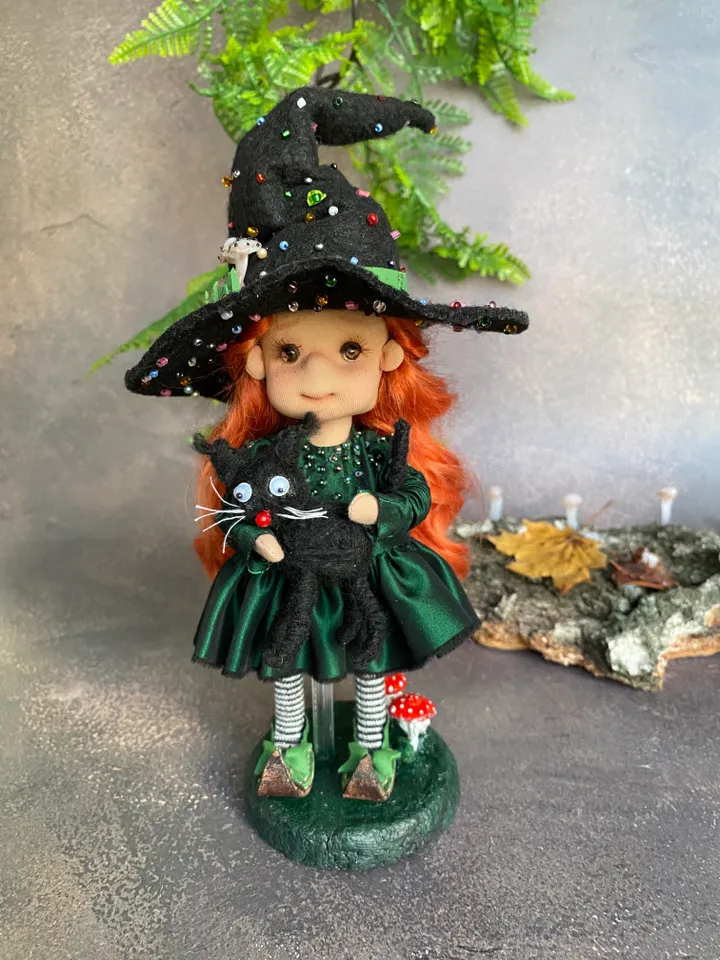 CUTE WITCH DOLL HANDMADE