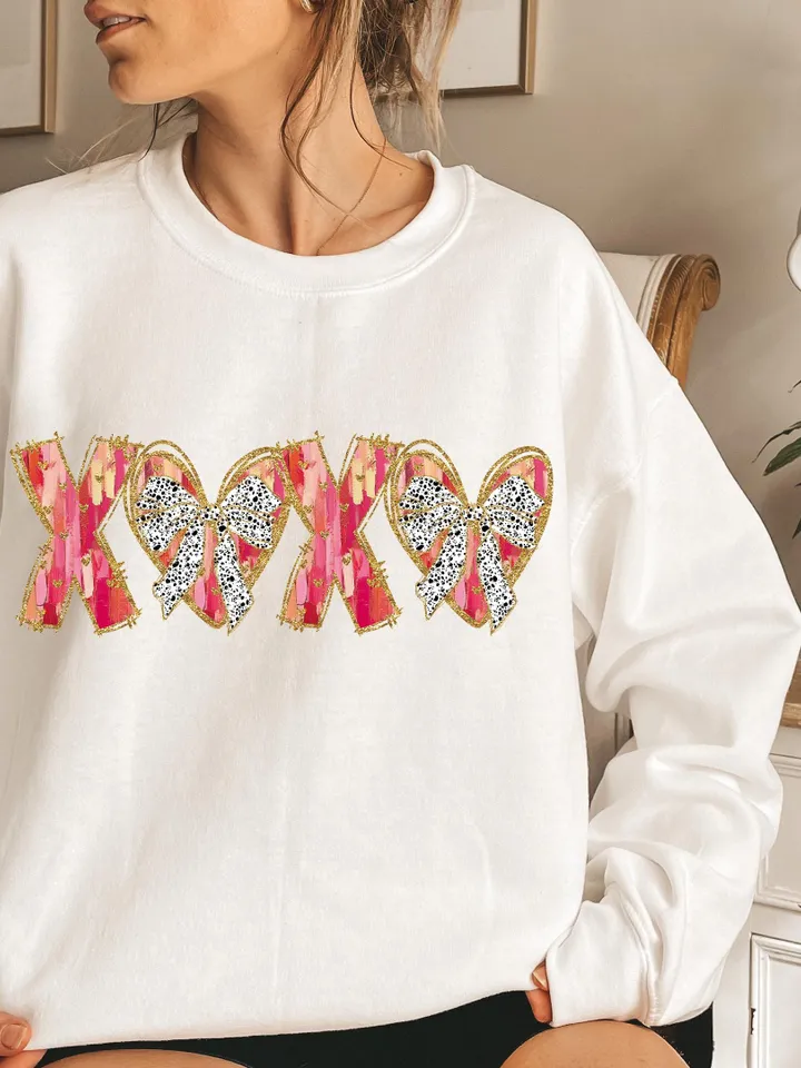 XOXO Valentine Day Heart Brushstroke png, Valentine png, Valentines day Png, xoxo png, valentine png designs, Coquette Valentine Png