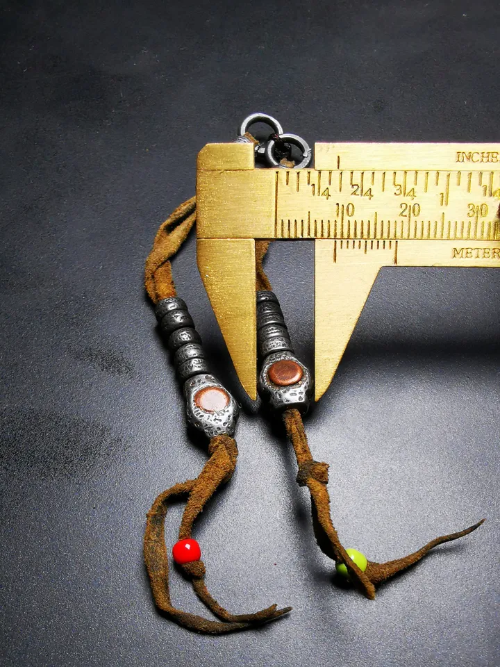 Gandhanra Handmade Tibetan Buddhist Mala Counters,Prayer Bead Counters,Made of  Cold Iron,Copper Inlaid