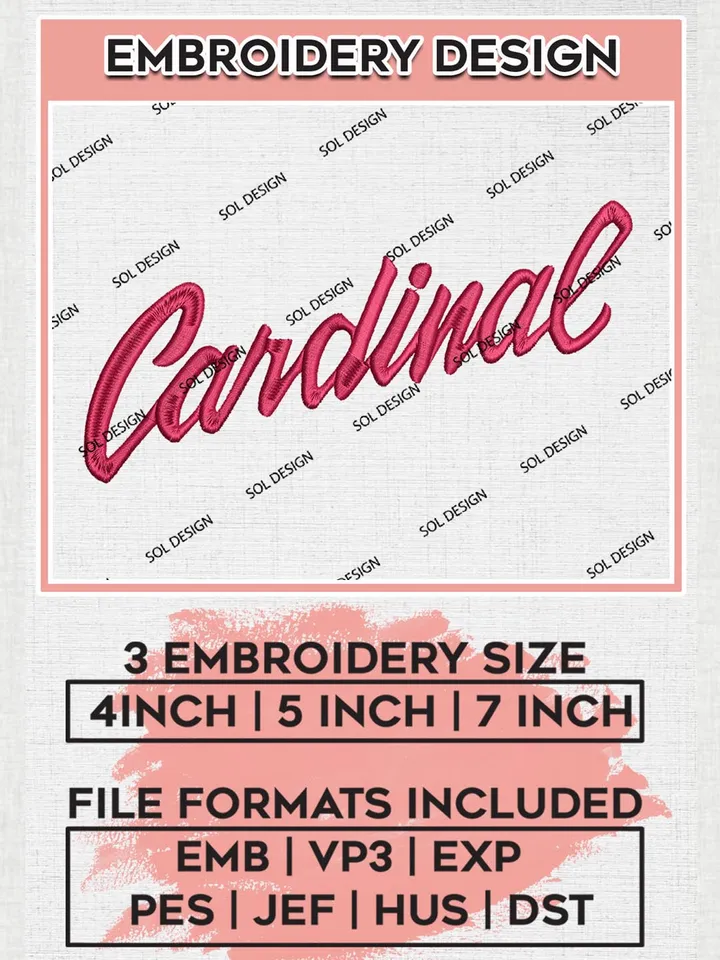 NCAA Stanford Cardinal Team Word Logo Embroidery Design Files, NCAA Stanford Cardinal Machine Embroidery, NCAA Teams, 3 sizes, NCAA Machine embroidery designs, Digital Download