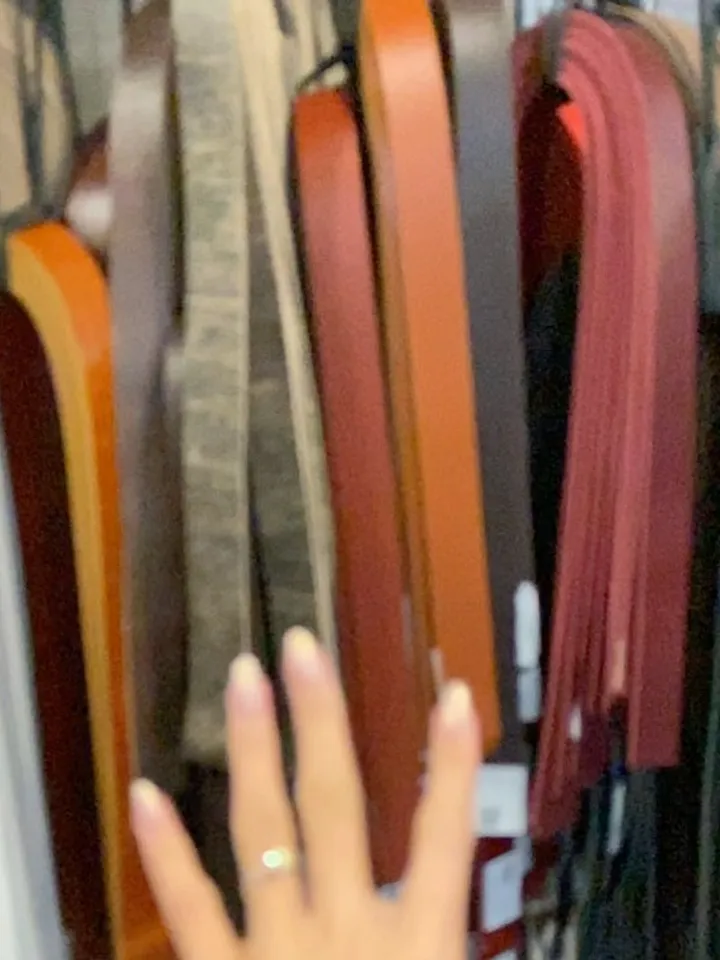 Leather belt