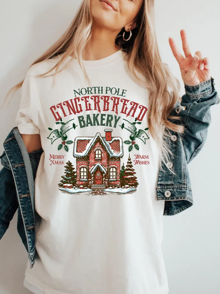 Gingerbread Christmas PNG, Christmas png, Retro Christmas png, Christmas Shirt, Gingerbread Png, Sublimation Designs, Christmas Sublimation