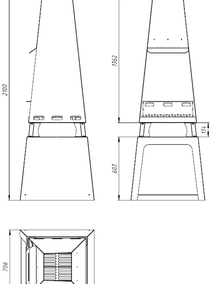 Welding Project Plans Drawings Fire Pit 4 (DXF, PDF)