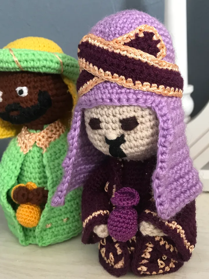 Christmas nativity Magi crochet pattern 3 in 1