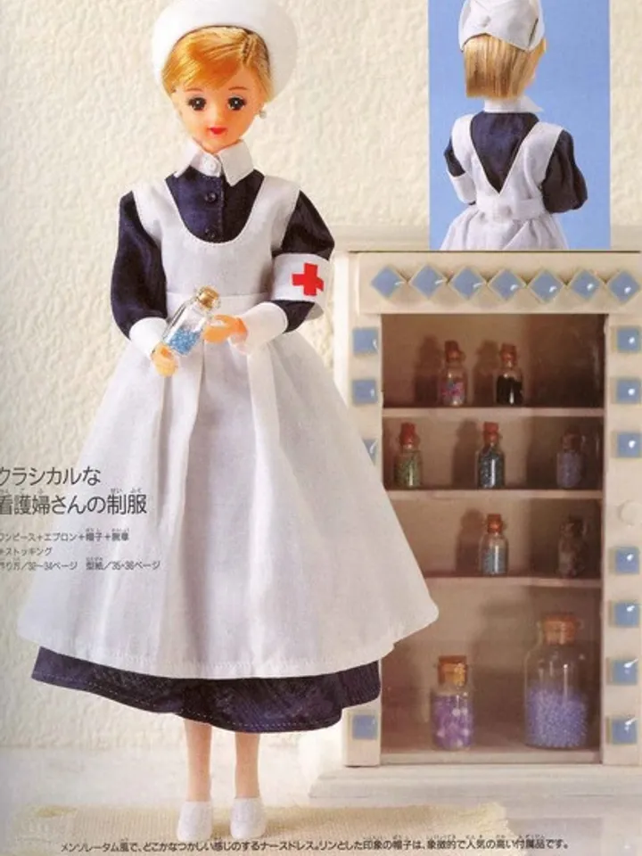 Clothes for Fashionable Dolls Japanese Magazine Sewing Pattern Wardrobe Clothes for Dolls Digital Download PDF