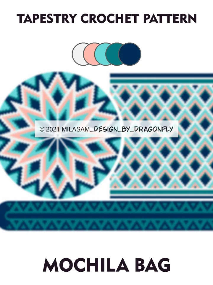 Wayuu mochila bag patternsg - Illusion