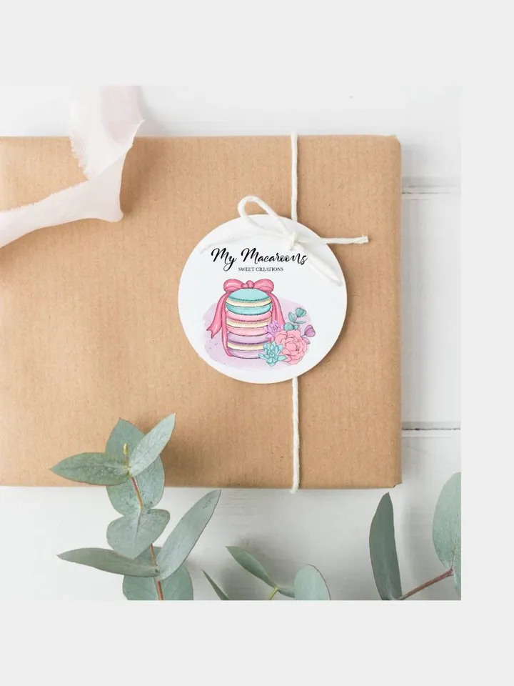 Best Macaroons Shop Logo Design, Macaroons logo, Sweets Logo, Cake Designer Logo, Pastry Logo, Sugar Cake Logo, Baker Logo, Baking Logo