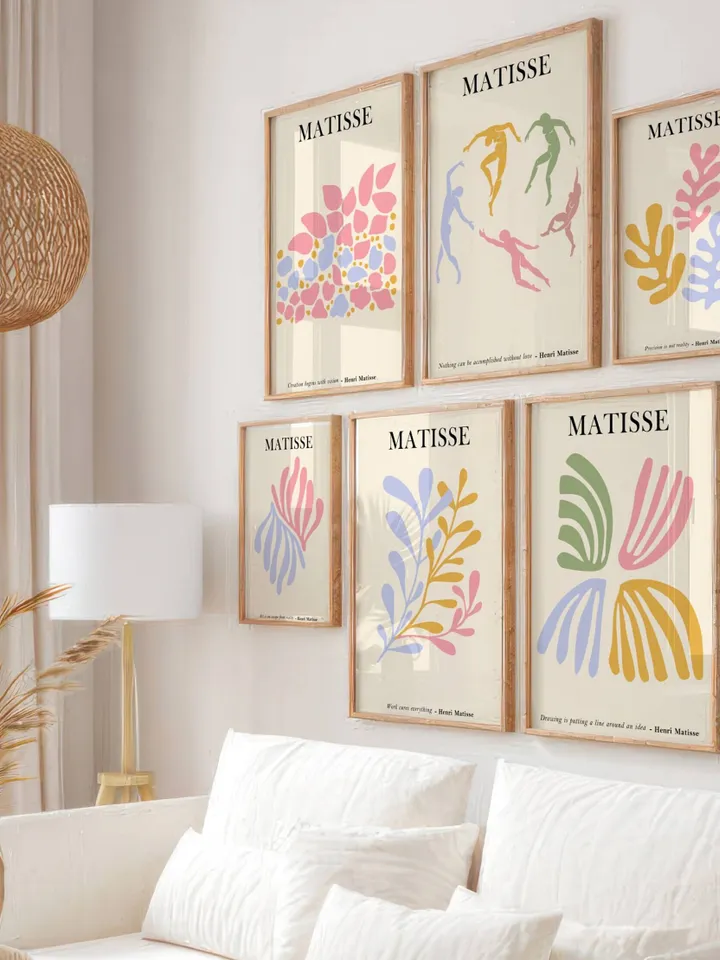 Henri Matisse Art Print Set of 10, Modern Abstract Wall Art, Matisse Gallery Wall Set, Museum Exhibition Poster, Matisse Poster Set Digital