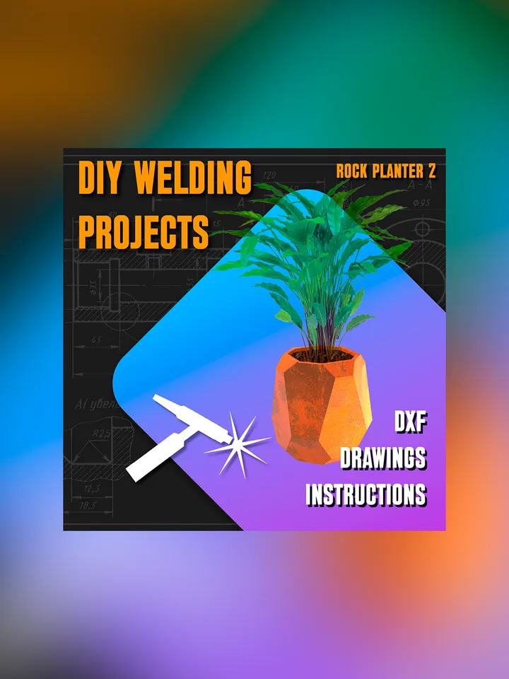 Welding Project Plans Drawings Planter 2 (DXF, PDF)