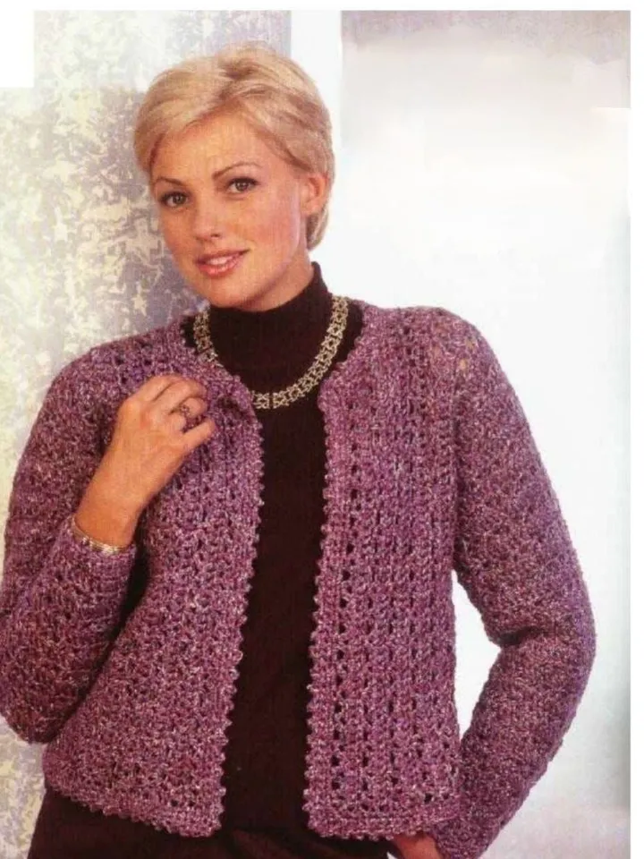 Cardigan crochet pattern, lace cardigan crochet, women ladies cardigan pdf instant download
