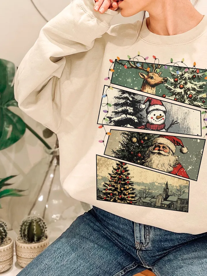 Retro Christmas PNG, Christmas Shirt PNG, Vintage Christmas PNG, Santa Claus png, Christmas Sublimation, Merry Christmas png, T-shirt design
