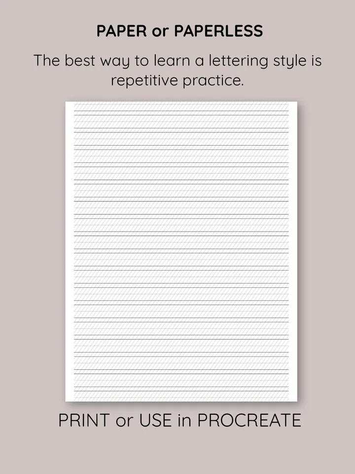 Calligraphy Practice Paper. Printable calligraphy paper. Lettering Practice Sheets.Calligraphy Practice. Starter Kit.