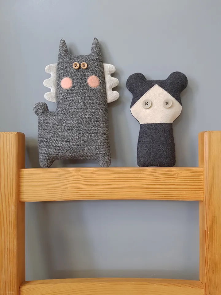 Llama doll sewing pattern PDF, digital tutorial in English, stuffed animal sewing diy