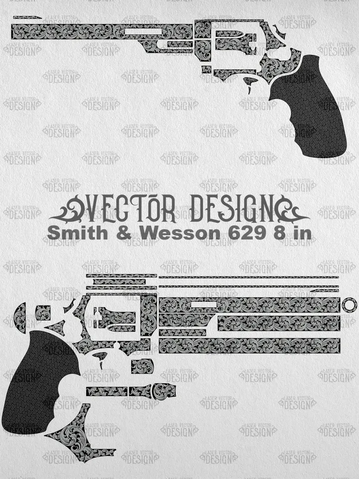 VECTOR DESIGN Smith & Wesson 629 8 in Scrollwork