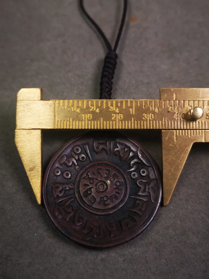 Gandhanra Antique Tibetan Buddhist Protective Amulet Pendant,SIPAHO(srid pa ho),Om Mani Padme Hum,70 Years Old