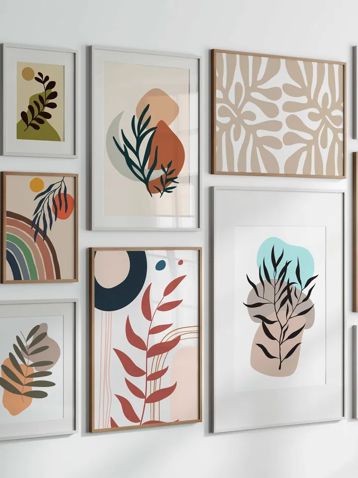 Boho Wall Collage Mega Bundle, Set of 500+ Prints, Mid Century Art Prints, Abstract Poster Set, Printable Home Decor, Digital Download
