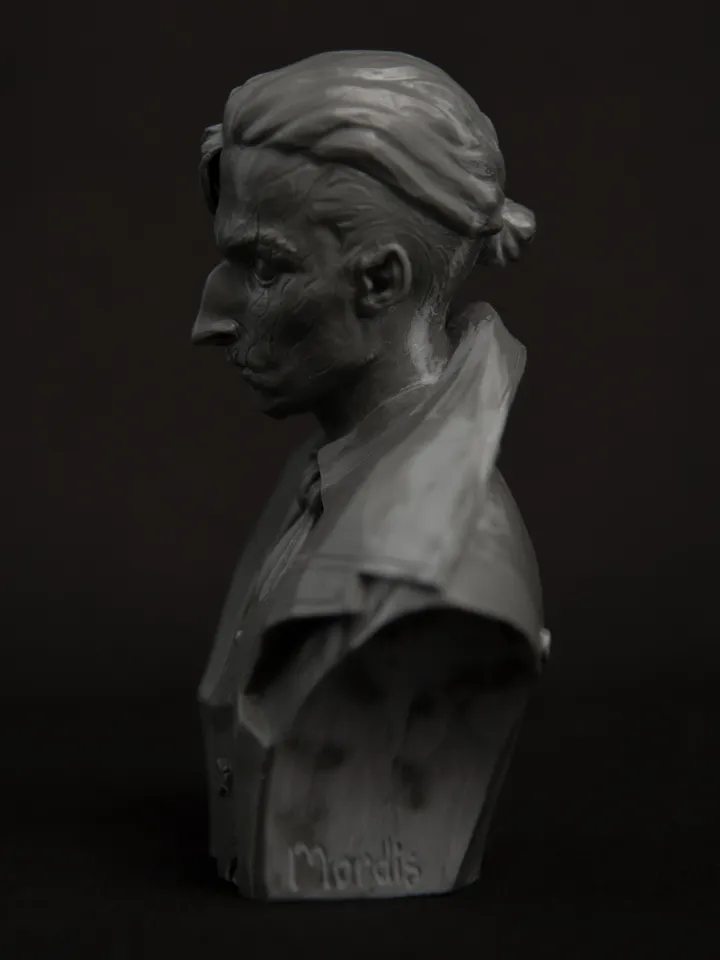 Bust of Silco from "Arcane" (Unpainted)