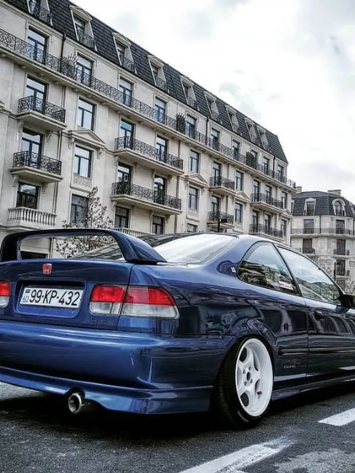 Civic Coupe Si VTI Rear Lip (abs) for Honda Civic Ek 99-00 2 dr. ABS
