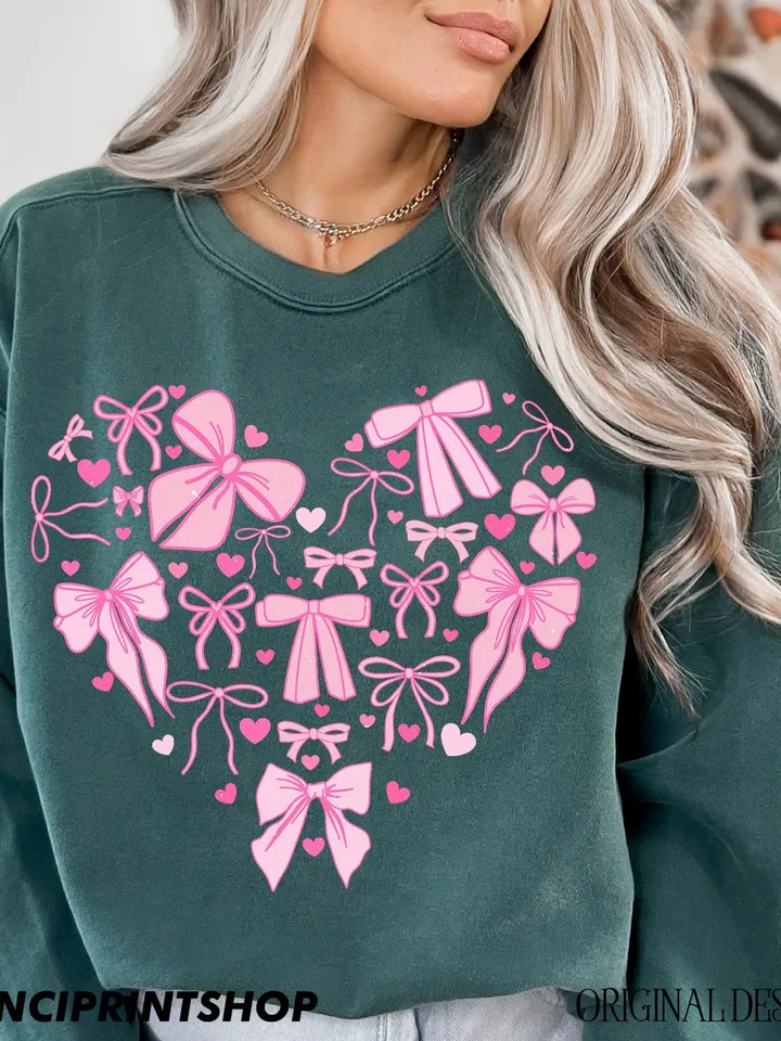 Pink Coquette Valentine Heart PNG, Valentines Day png, Valentine Bow png, Pink Valentine png, Valentines Love png, Girl Valentine, Heart png
