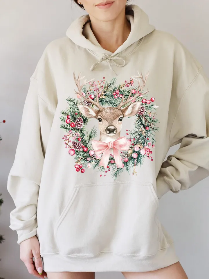 Coquette Reindeer,Christmas png,Christmas designs,Pink Christmas png,Christmas sublimation,Retro Holidays png,Holiday vibes png,Girly