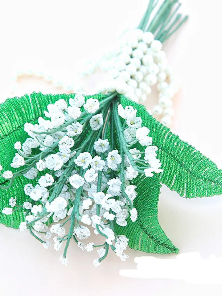 Beaded Flowers pattern | Lilies of the valley | Seed bead patterns | Beadwork pattern | Digital Download - PDF